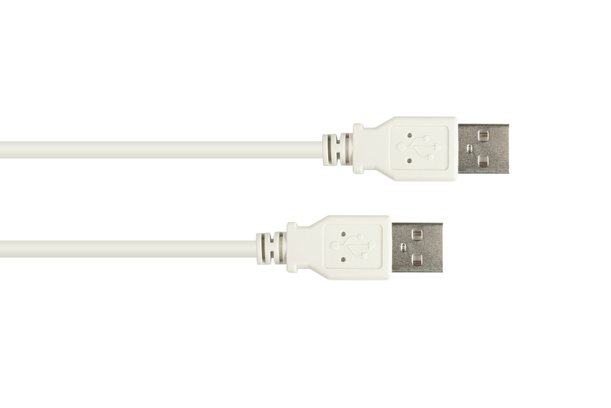 Anschlusskabel USB 2.0 Stecker A an Stecker A, grau, 5m, Good Connections®