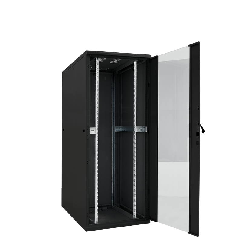 19" Netzwerk Standschrank, 16HE, 600 x 800 mm, schwarz