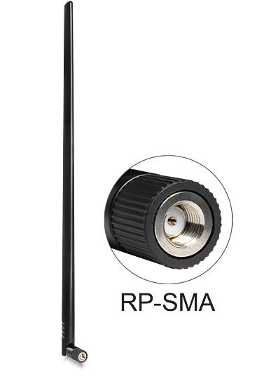 WLAN Antenne RP-SMA 802.11 b/g/n 9 dBi omnidirektional Gelen