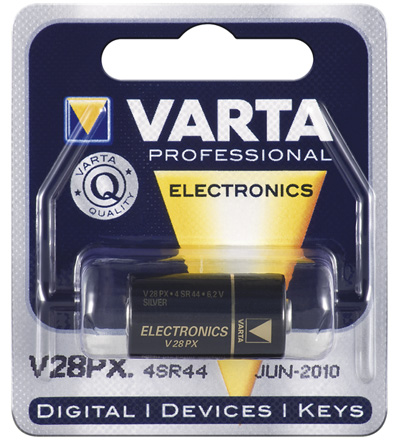 Varta® Batterie Silberoxid - 4 SR 44, V 28 PX (4028, 476) 6,2V, 1er Pack in Blister