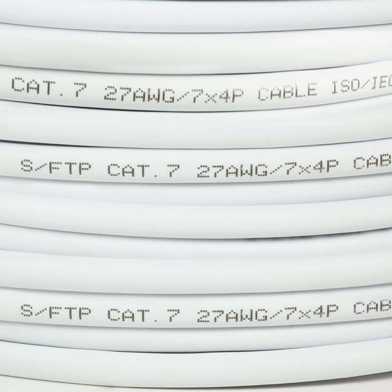 Patchkabel PrimeLine, Cat.7, S/FTP, weiß, 50 m