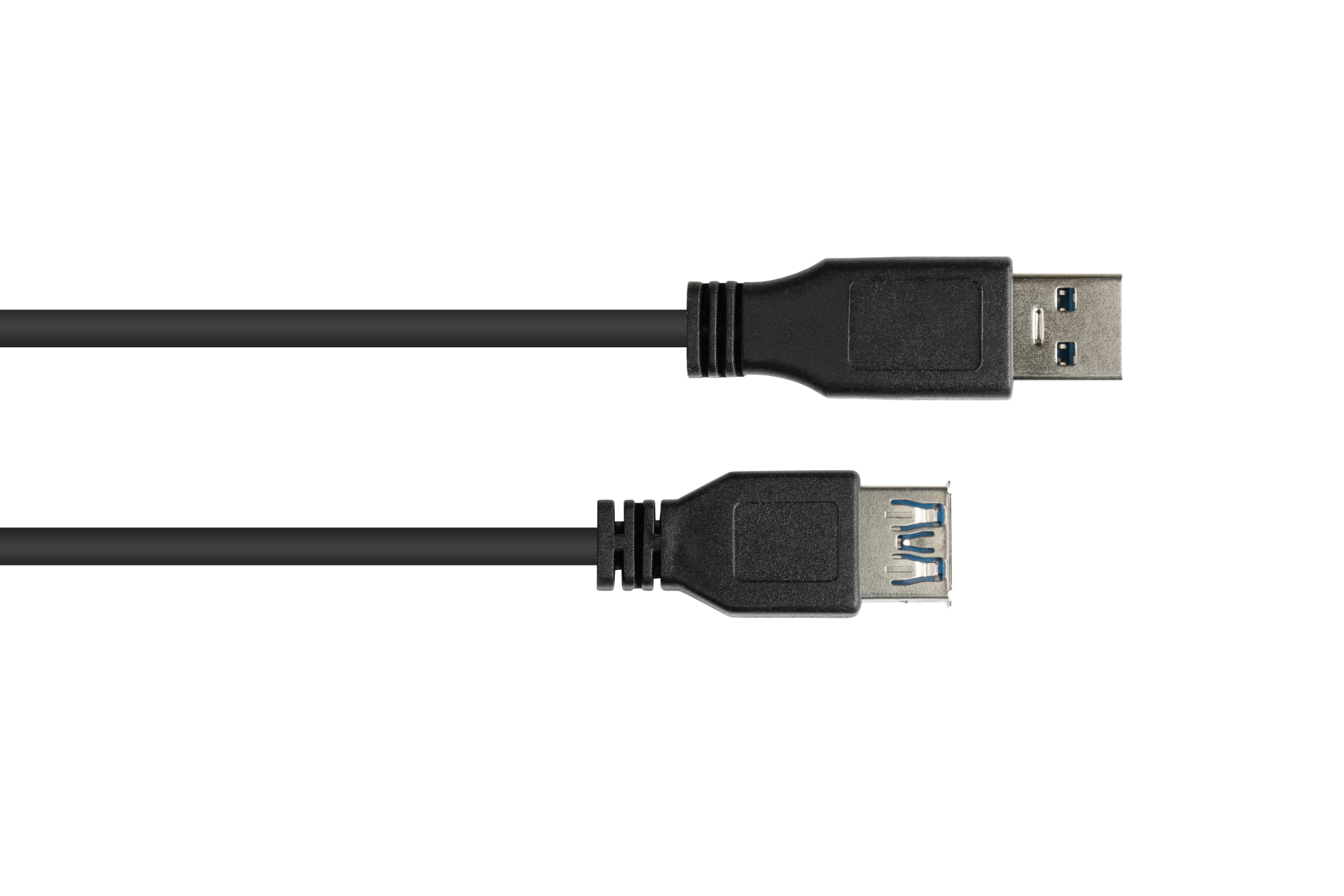 Verlängerungskabel USB 3.0 Stecker A an Buchse A, schwarz, 1,8m, Good Connections®