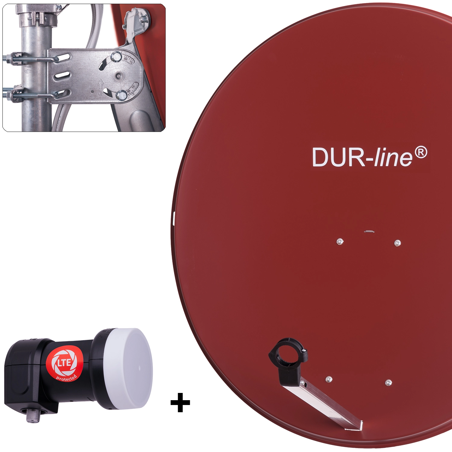 DUR-line MDA 90 R + +Ultra Single LNB - 1 TN LNB Set