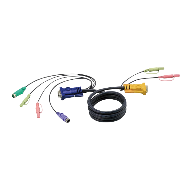 PS/2-KVM-Kabel mit 3-in-1-SPHD und Audio, 5m