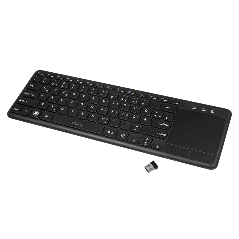 Kabellose Tastatur, 2,4 GHz, mit Touchpad Kabellose Tastatur, 2,4 GHz, mit Touchpad