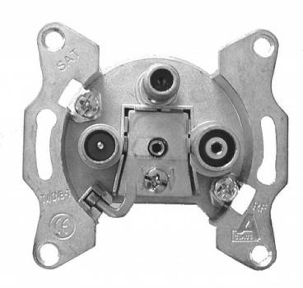 SAT-Durchgangsdose 11dB unicable tauglich unterputz SAT-Durchgangsdose 11dB unicable tauglich unterputz