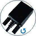 USB 2.0 (C) zu 1x Seriell RS-232 1,8m Kabel mit 9 Pin Stecker, LED Anzeige, inkl. 2 Schraubenmuttern
