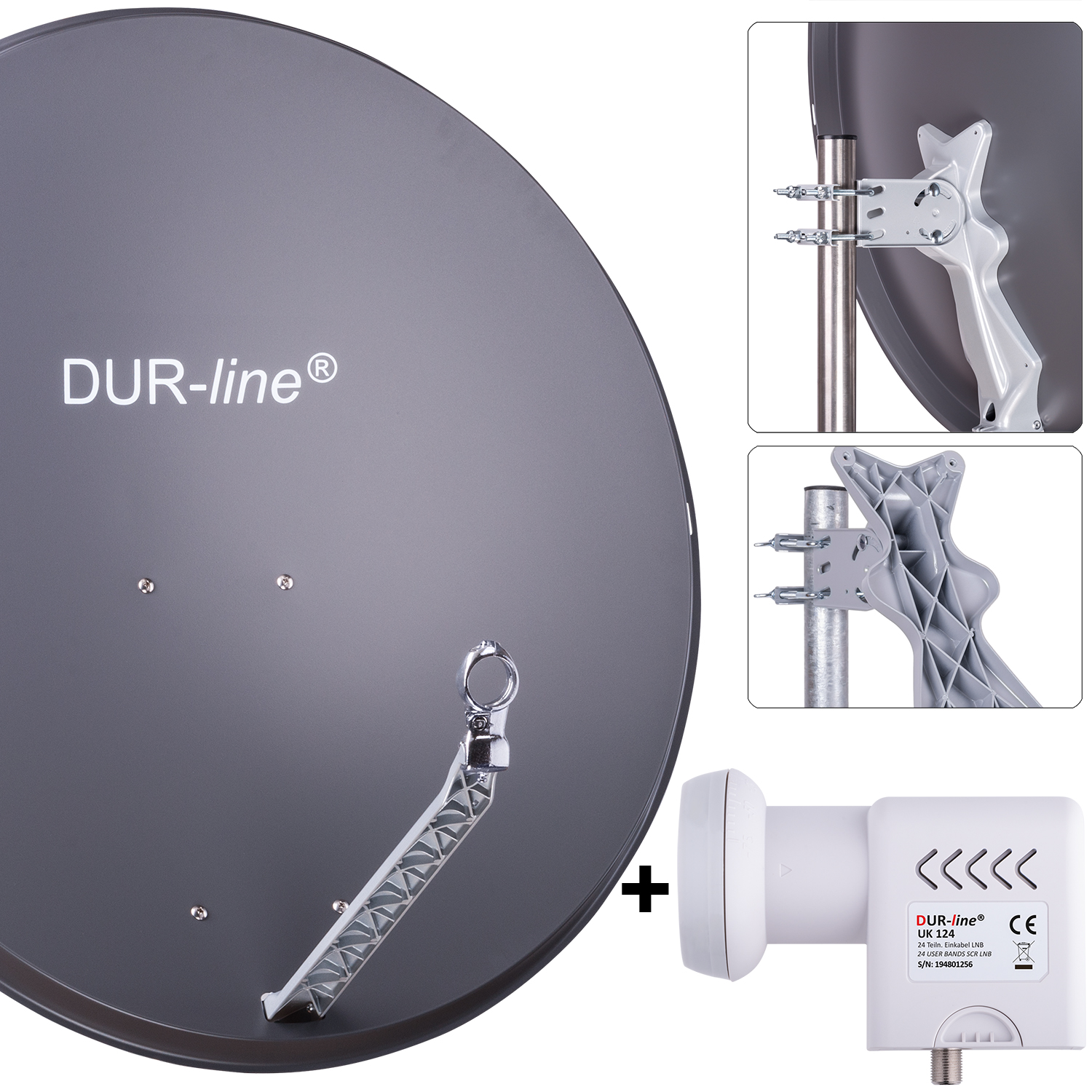 DUR-line Select 85/90 A + UK 124 LNB - Einkabel Set