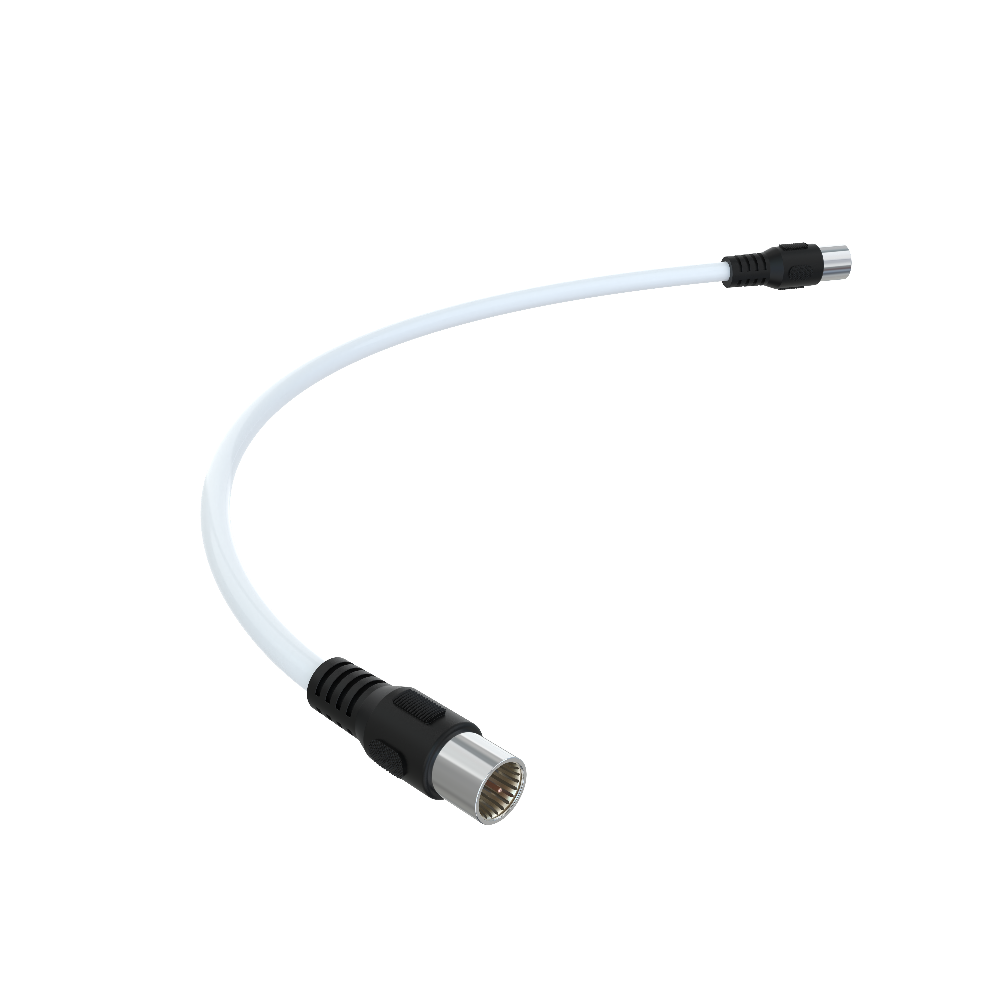 F-Quick Stecker 35cm Verbindungskabel / Jumperkabel 4fach geschirmt