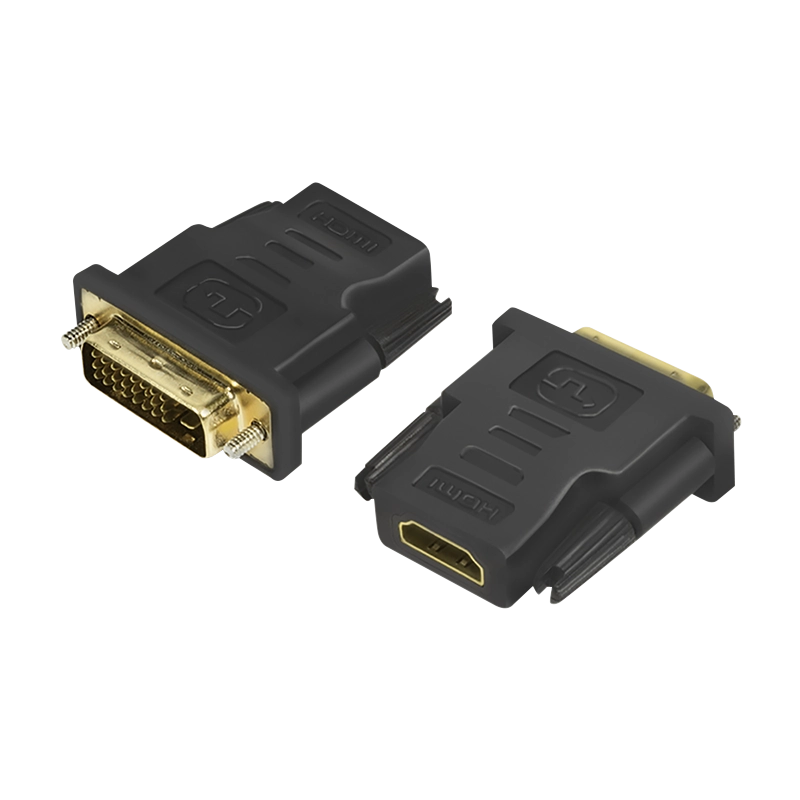 HDMI-Adapter, A/F zu DVI-D/M, 1080p, schwarz