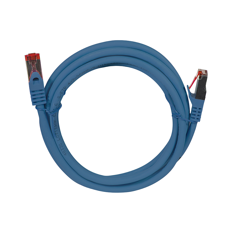 Patchkabel PrimeLine, Cat.6, S/FTP, blau, 1,5 m
