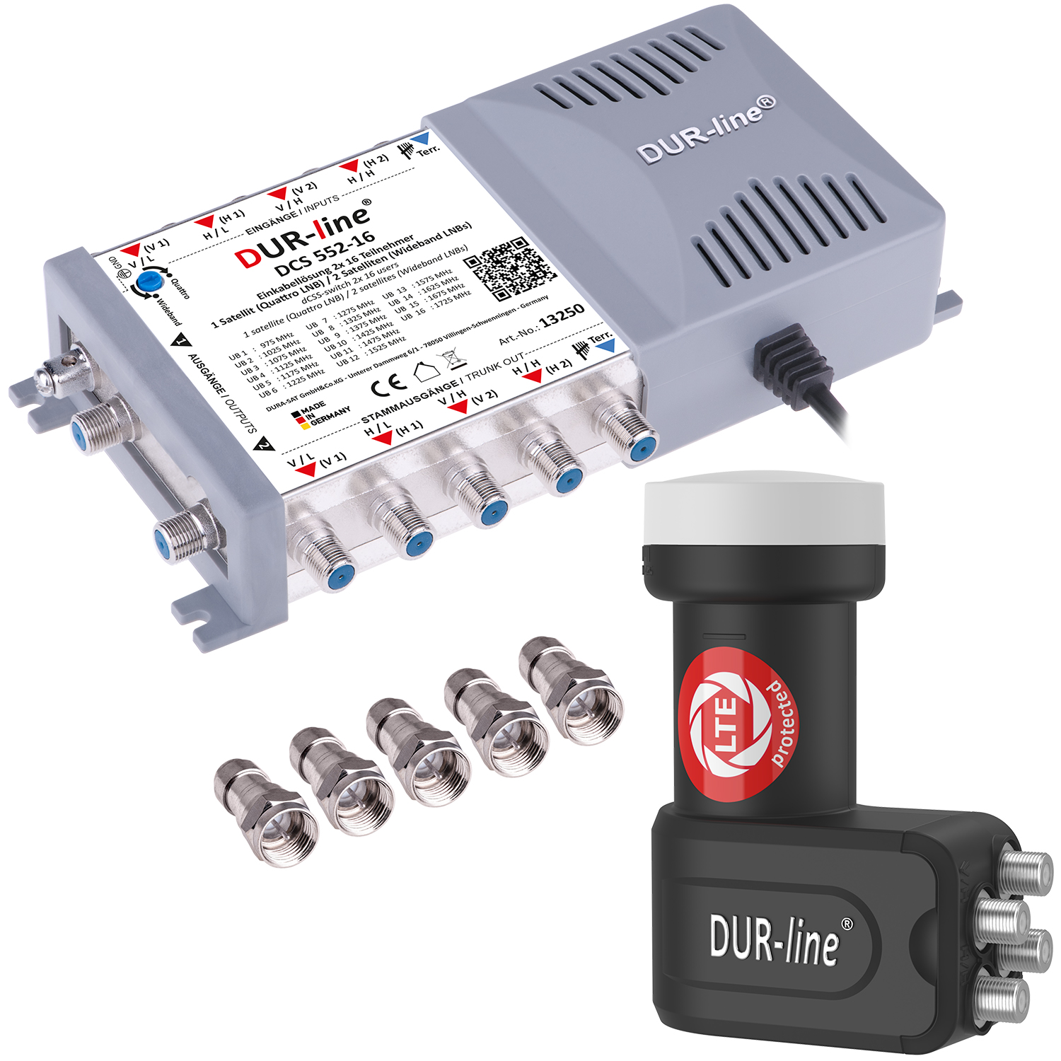 DUR-line DCS 552-16 + Quattro - Einkabel Set DUR-line DCS 552-16 + Quattro - Einkabel Set
