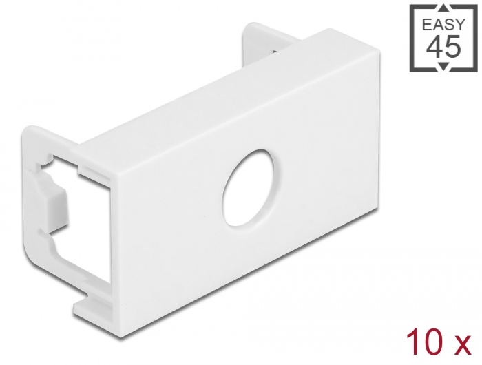 Easy 45 Modulblende Loch-Ausschnitt M10, 45 x 22,5 mm 10 Stü