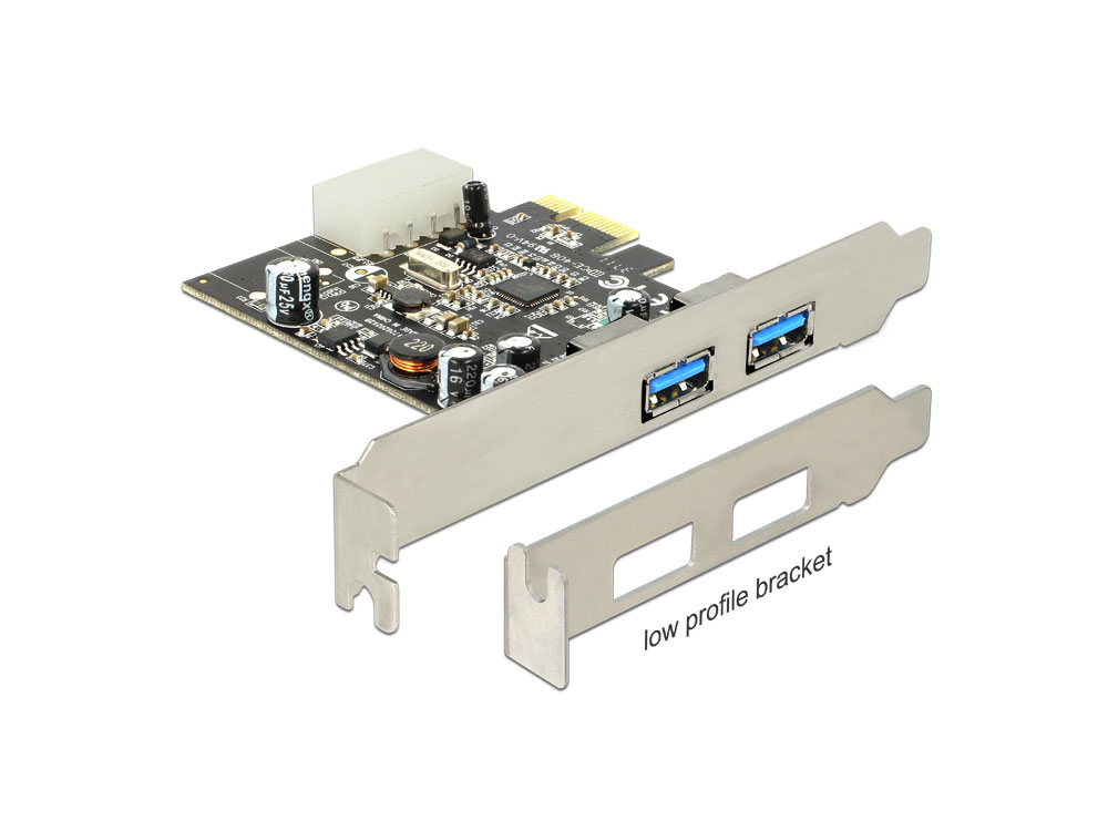 Schnittstellenkarte, PCI Express an 2x extern USB 3.0, Deloc