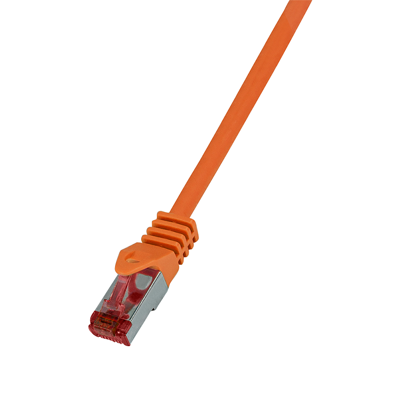 Patchkabel PrimeLine, Cat.6, S/FTP, orange, 0,25 m