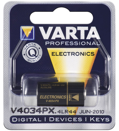 Varta® Batterie Alkali - 4 LR 44, V4034, PX 28 A; 1er Pack in Blister
