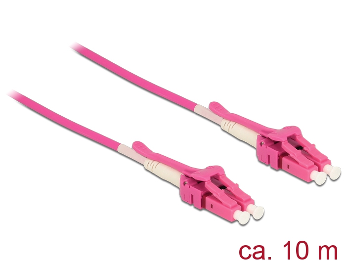 Kabel Lichtwellenleiter LC an LC Multimode OM4, Uniboot, 10m, Delock® [85136]