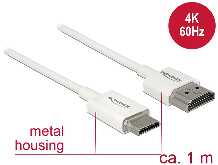 Kabel High Speed HDMI mit Ethernet, Stecker A an Stecker Min
