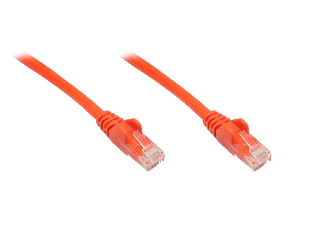 Patchkabel, Cat. 6, U/UTP, orange, 0,5m, Good Connections®