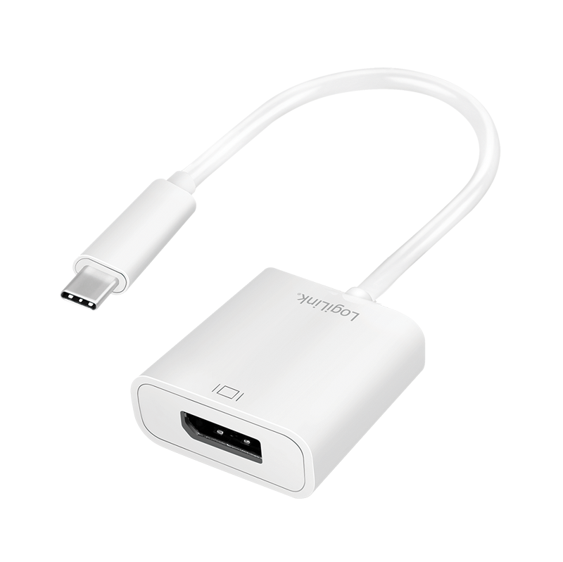 USB 3.2 Gen1 Type-C Adapter, C/M zu DP/F, 4K/60 Hz, weiß, 0,15 m
