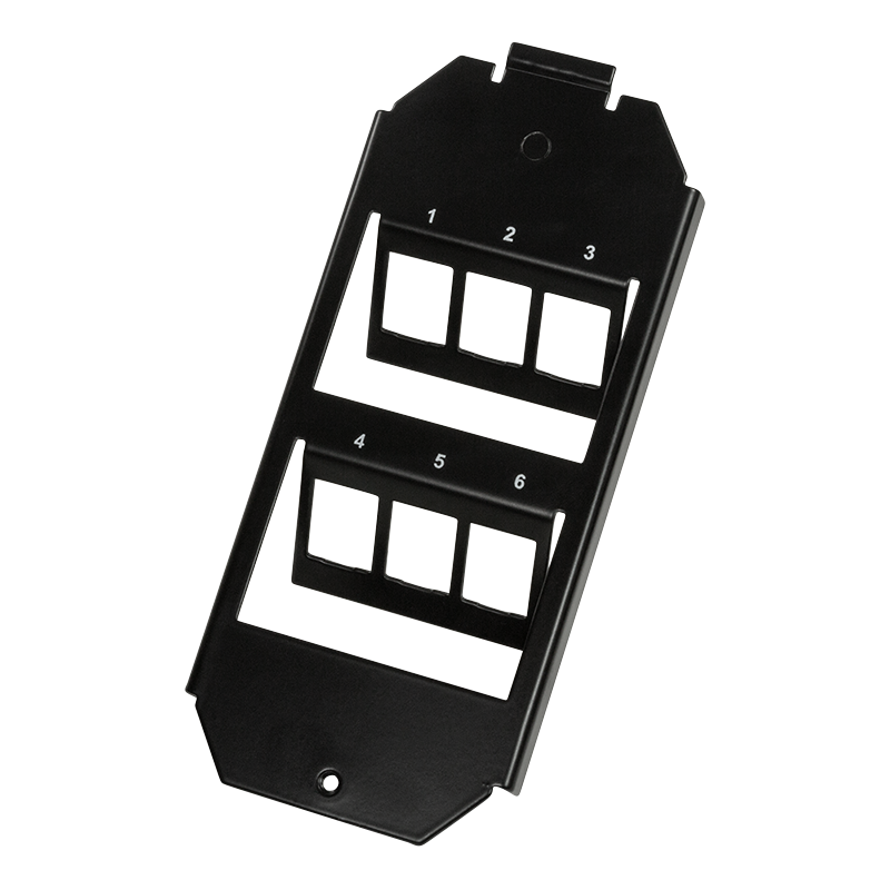 6 Port Bodentankeinsatz für 2 x 3 Keystone Module (165 mm System) 6 Port Bodentankeinsatz für 2 x 3 Keystone Module (165 mm System)