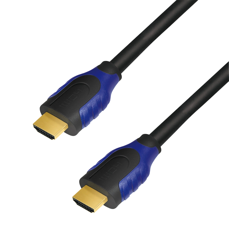 HDMI-Kabel, A/M zu A/M, 4K/60 Hz, schwarz/blau, 15 m