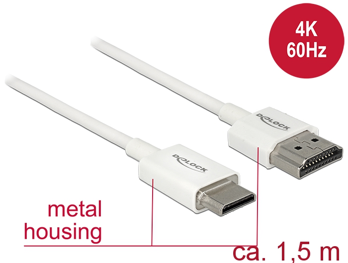 Kabel High Speed HDMI mit Ethernet, Stecker A an Stecker Min