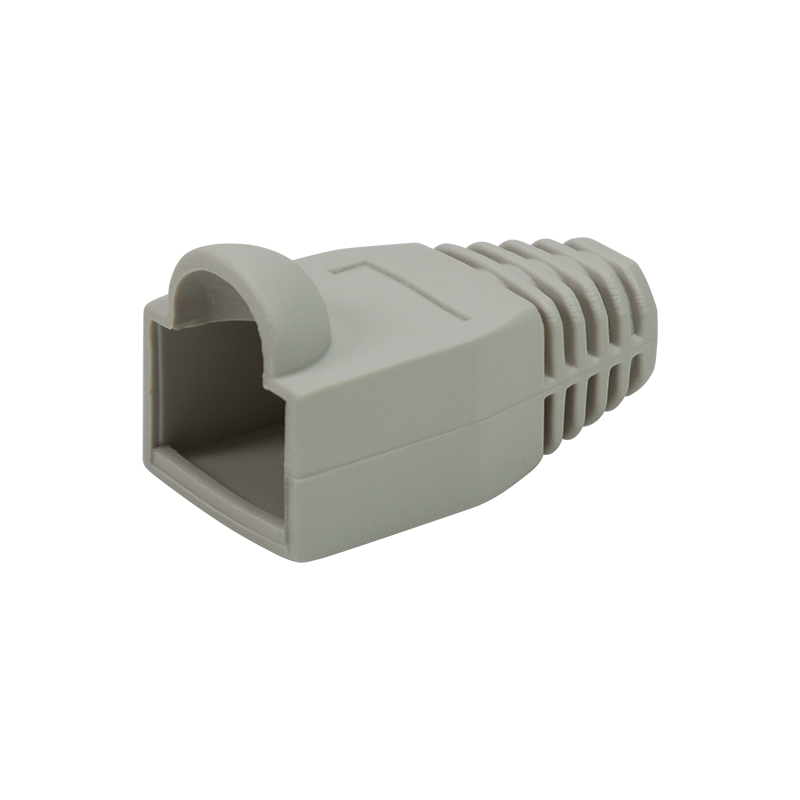 RJ45-Stecker Knickschutztülle, 6,5 mm, grau, 50 Stk.