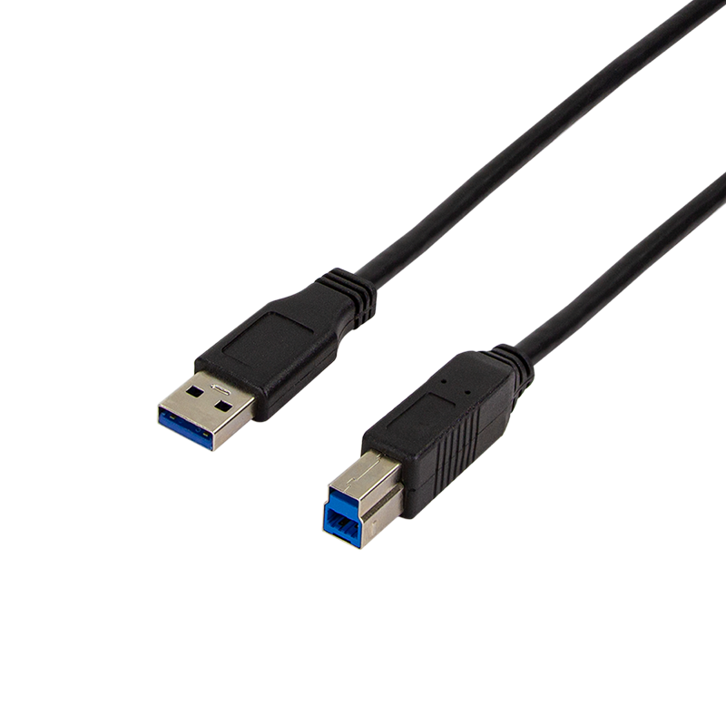 USB 3.0-Kabel, USB-A/M zu USB-B/M, schwarz, 2 m