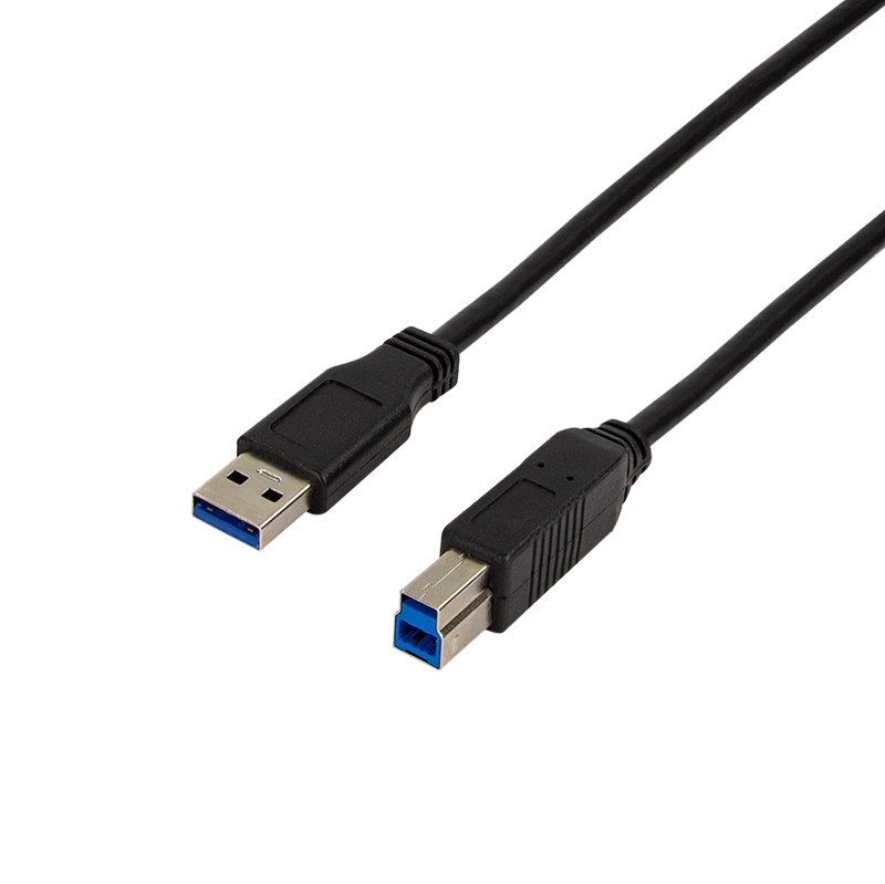 USB 3.0-Kabel, USB-A/M zu USB-B/M, schwarz, 2 m