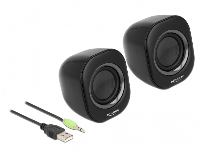 Mini Stereo PC Lautsprecher mit 3,5 mm Klinkenstecker und US