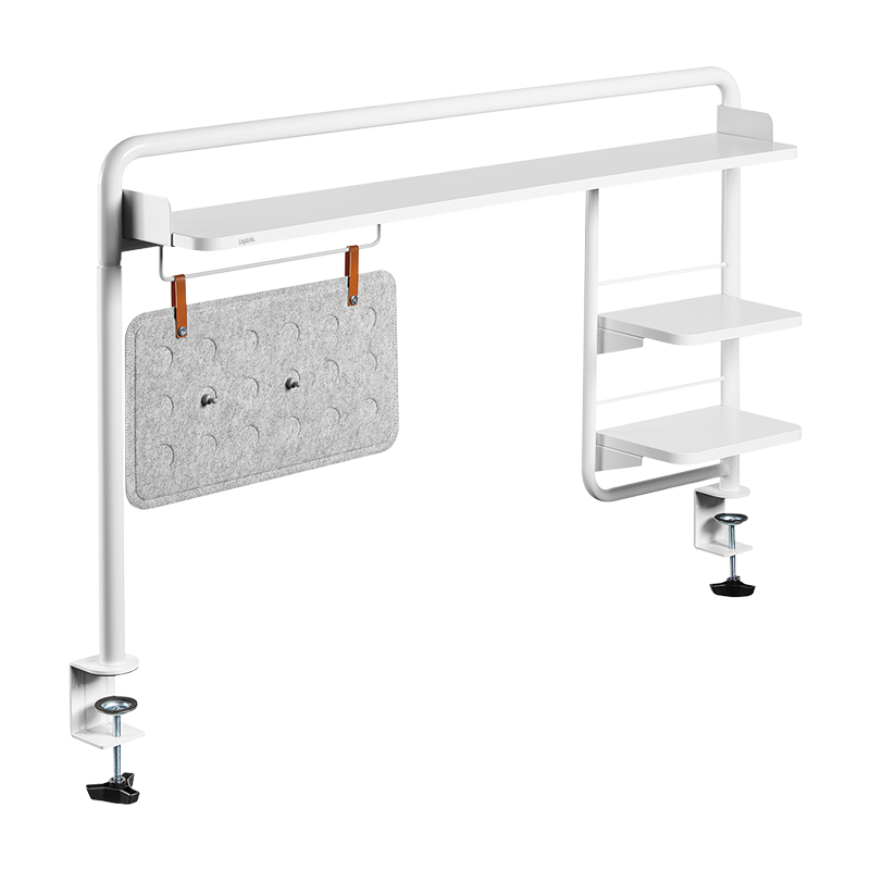 Schreibtischablage zum Klemmen, 1161 x 218 x 757 mm, weiß