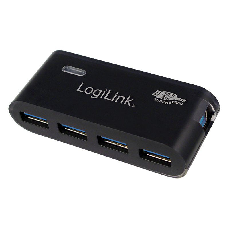 USB 3.0 Hub, 4-Port, schwarz