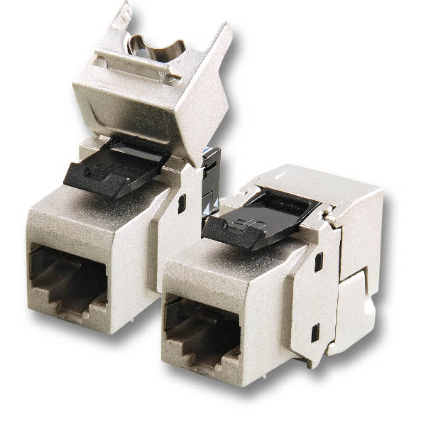 Cat.6a RJ45 Keystone, Druckguss - Gehäuse