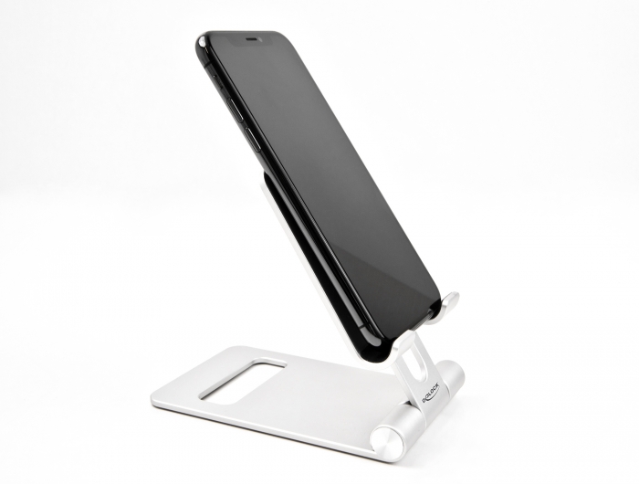 Smartphone Standhalterung verstellbar Aluminium, Delock® [18413]