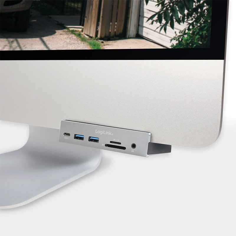 USB 3.2 Gen 1x1 USB-C 7-in-1 Multifunktions-Hub zum Klemmen