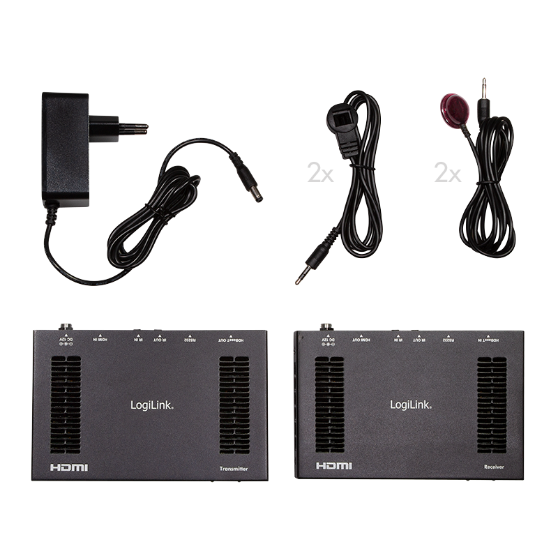 HDMI-HDBaseT-Extender-Set, 60 m, 4K/60 Hz, HDR, CEC, POC, IR, RS232 HDMI-HDBaseT-Extender-Set, 60 m, 4K/60 Hz, HDR, CEC, POC, IR, RS232