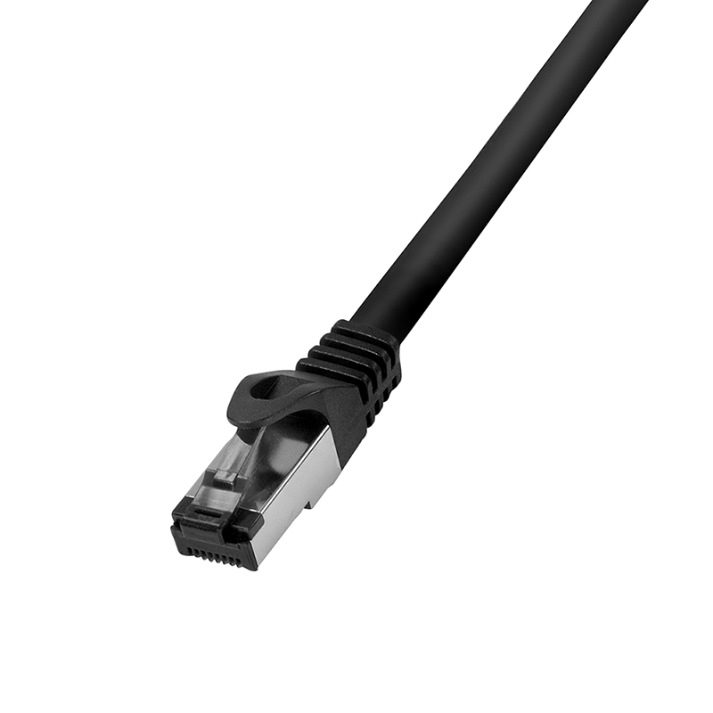 Patchkabel PrimeLine, Cat.8.1, S/FTP, schwarz, 20 m