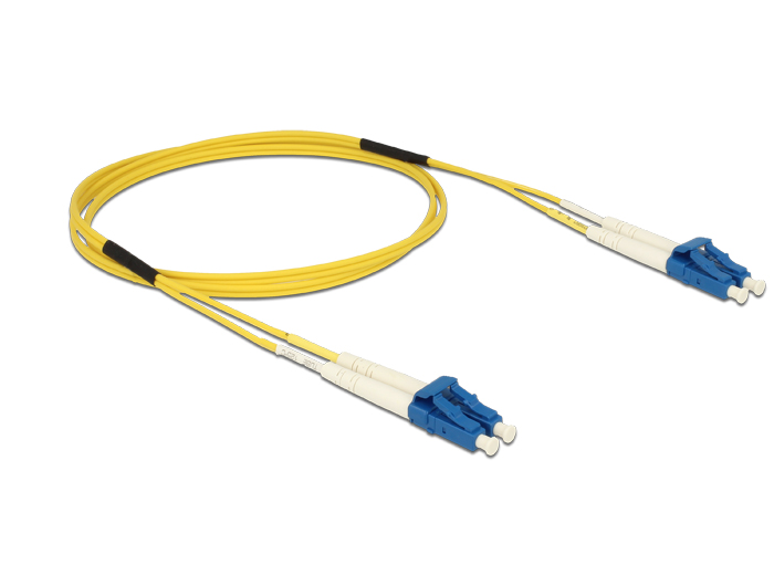 Kabel Lichtwellenleiter LC an LC Singlemode OS2, 1m, Delock® [84599]
