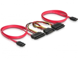 SATA All-in-One Kabel, für 2x HDD, Delock® [84356]