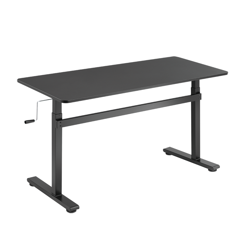 Manuell verstellbarer Sitz-/ Steharbeitsplatz, 700–1170 mm, schwarz