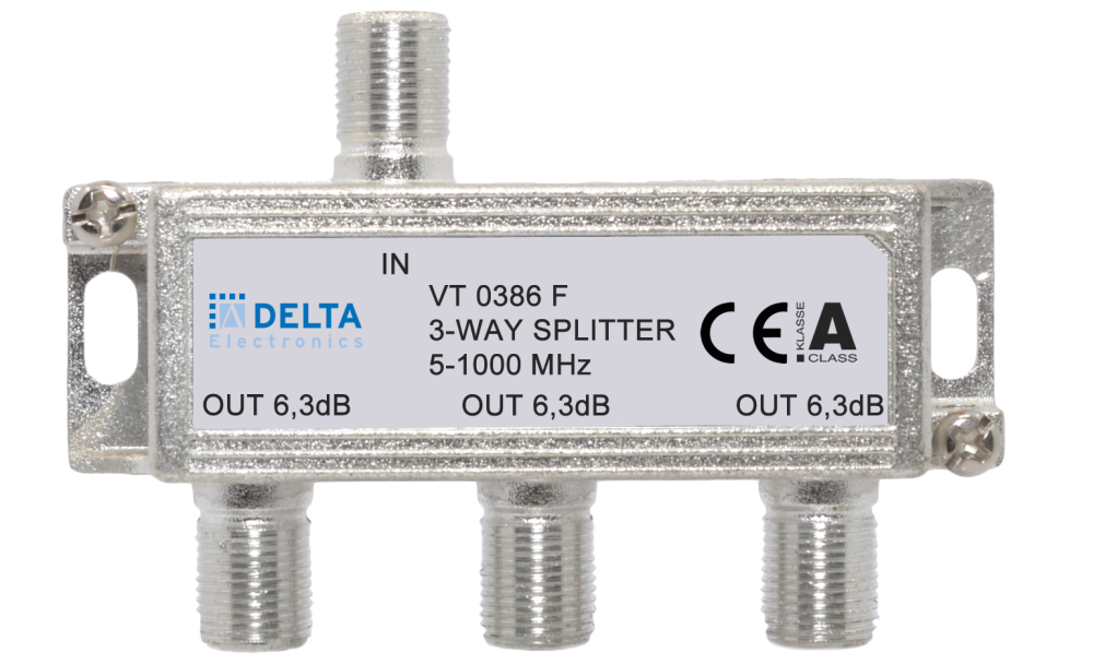 F-Verteiler 3-fach 5-1000 MHz DVB-C Kabelfernsehen F-Verteiler 3-fach 5-1000 MHz DVB-C Kabelfernsehen