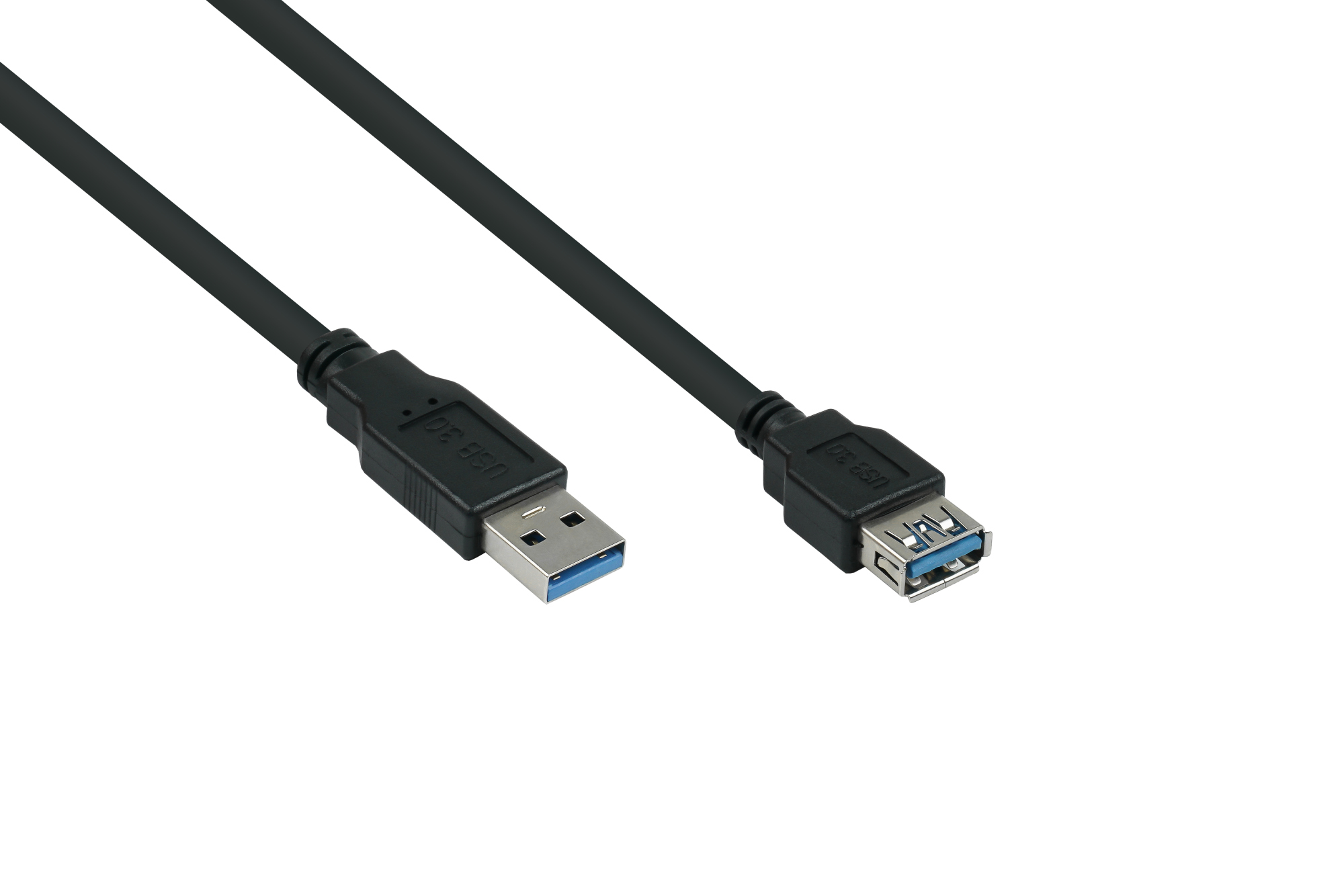 kabelmeister® Verlängerungskabel USB 3.0 Stecker A an Buchse A, Premium, DATA AWG28 / Power AWG24, U