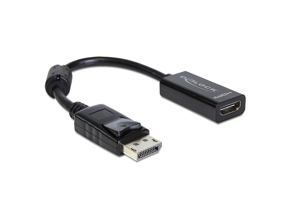 Adapter Displayport Stecker an HDMI Buchse, 0,22m, Delock® [