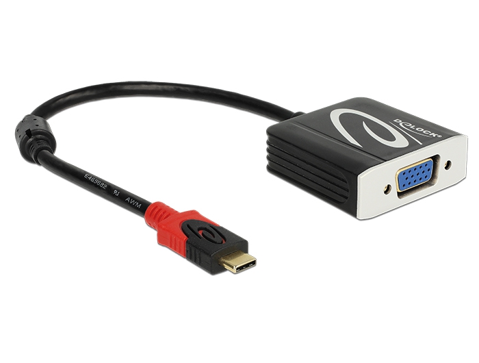 Adapter USB Type-C™ Stecker an VGA Buchse (DP Alt Mode) , Delock® [62994]