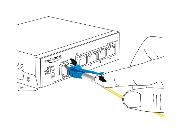 Kabel Lichtwellenleiter LC an LC Singlemode OS2, Uniboot, 5m, Delock® [85086]