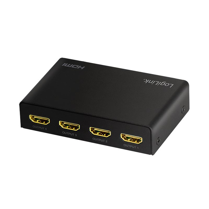 HDMI-Splitter, 1x4-Port, 4K/60 Hz, HDCP, EDID, HDR, CEC, Downscaler