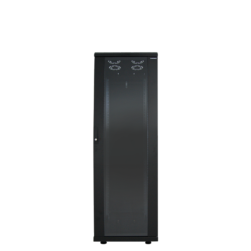 19" Netzwerk Standschrank, 16HE, 600 x 800 mm, schwarz