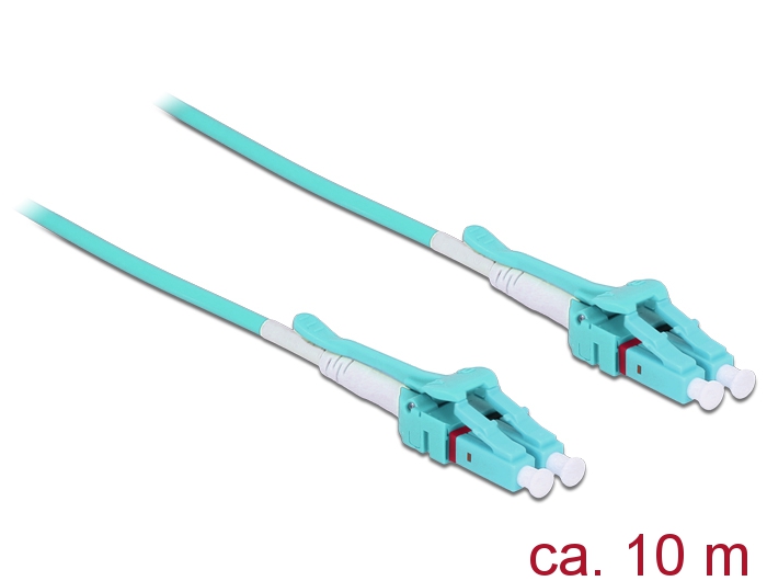 Kabel Lichtwellenleiter LC an LC Multimode OM3, Uniboot, 10m, Delock® [85131]