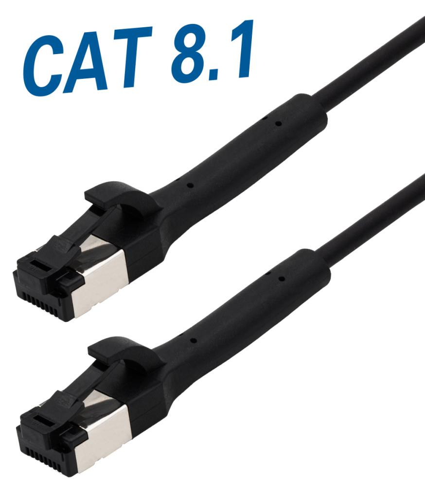 Patchkabel Cat 8.1 mit flexiblem Stecker 1,0m